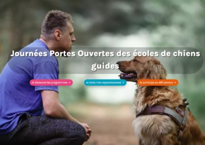 Page Evénement UNADEV – Journée Portes Ouvertes des Ecoles de Chiens-Guides